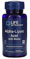 Альфа-липоевая кислота с биотином, 60 табл (США) Life Extension Alpha-Lipoic Acid with Biotin