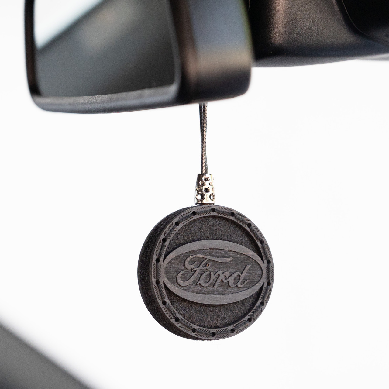 Ароматизатор дерев'яний в авто "Ford" Black Line, 6 см.