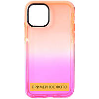 Чохол TPU+PC Sunny Gradient для Samsung Galaxy S21 FE Помаранчевий / Рожевий, TPU+PC