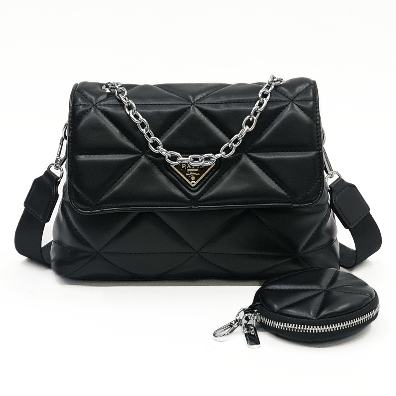 Сумка Жіноча з монетницею M&JJ Чорний 23*26*18*9 см 4017, фото 1