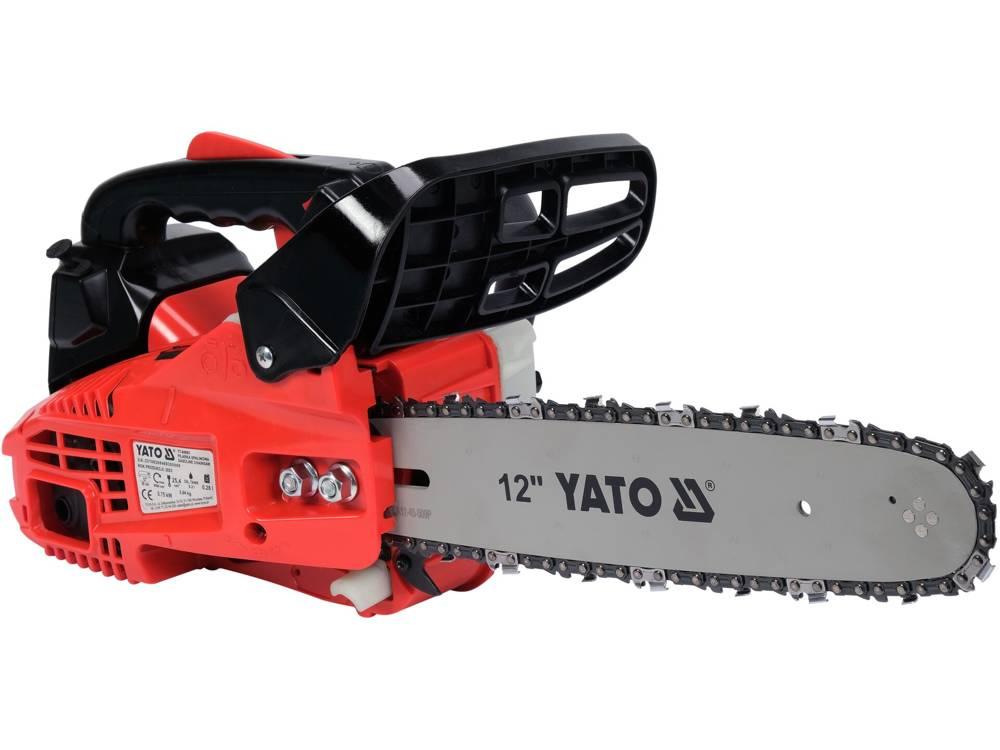 Бензопила ланцюгова YATO 25.4 см3 0.75 кВт шина 12" (30 см)