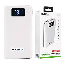 Зовнішній акумулятор Power Bank 20000mAh SYROX PB107, Повербанк 20000 мАч з дисплеєм