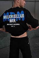 Футболка oversize черная "Million Dollar Man" от 2Y для мужчины М и Л размера