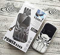 АКЦИЯ! Белый Повербанк 15000 mAh, Power bank Andowl Q-CD777 15000 mAh, павербанк 15000 mAh