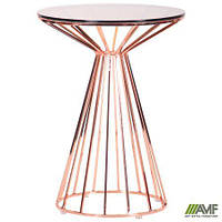 Стол Canary, rose gold, glass top AMF