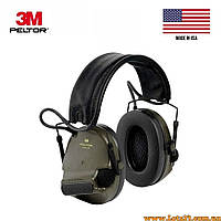 Активні навушники 3M PELTOR ComTac XPI MT20H682FB-02 SV Green тактичні стрілецькі навушники з шумодавом