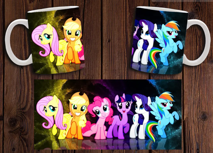 Чашка біла керамічна "My little pony" Мій маленький поні ABC