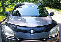 Дефлектор капота (мухобойка) Renault Megane 3 2008-2013 до рестайлинга, Eurocap + Vip Tuning, RL34