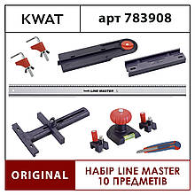 Line Master KWB Набір Інструментів — Напрямні Ручка Куточок Струбцини Лінійка 800 мм