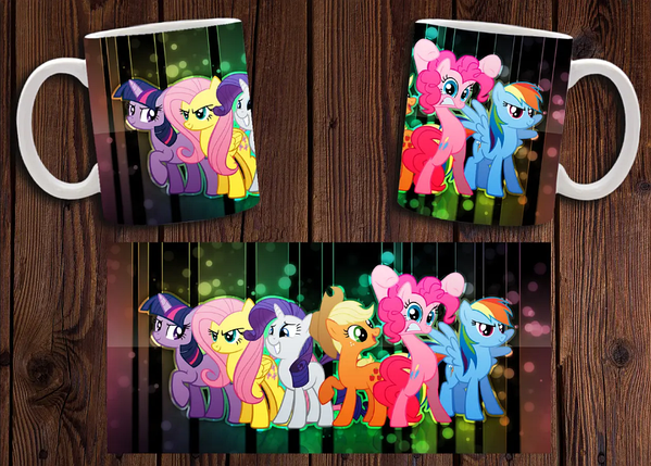 Чашка біла керамічна "My little pony" Мій маленький поні ABC, фото 1