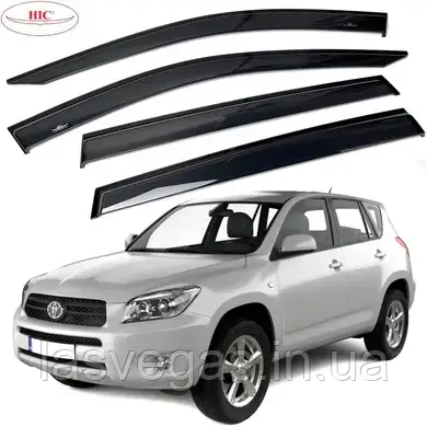 Дефлектори вікон (вітровики) Toyota RAV 4 2005-2012 (HIC/Тайвань), фото 1