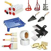 Пензлики, валики, шпателі аксесуари для фарбування