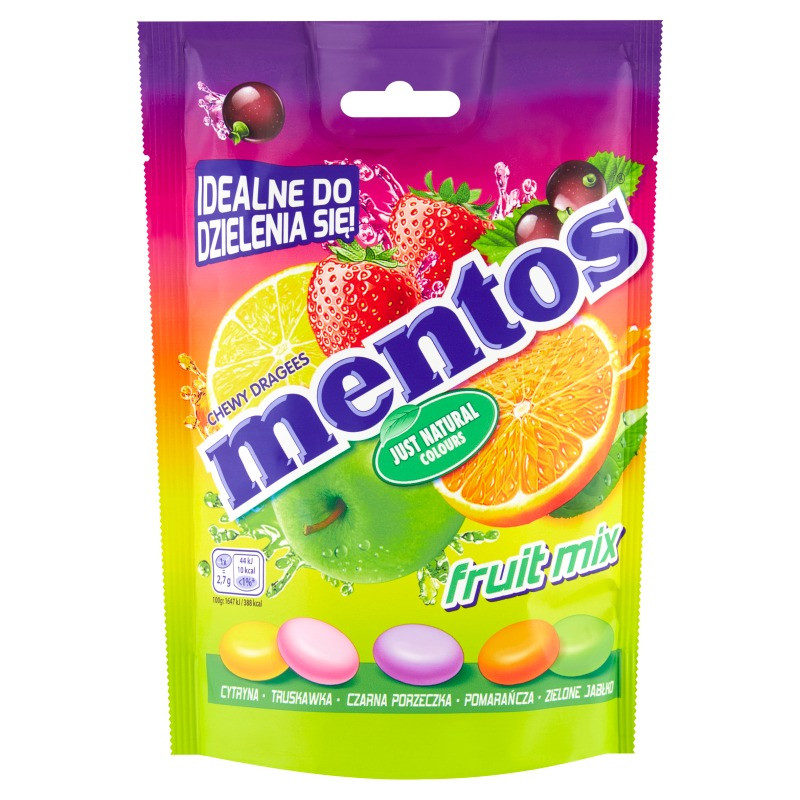 Драже Mentos Fruit 160g