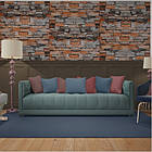 Самоклеюча 3D панель під цеглу піщаник в рулоні 20000x700x3мм, фото 6