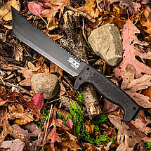 Мачете SOG SOGfari 10" Tanto Machete (Black), фото 3