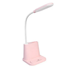 Настільна світлодіодна лампа RIAS Multifunctional Desk Lamp з утримувачем для телефону 1200mAh Pink (3_02971)