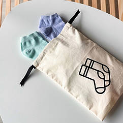 Мішок бавовняний для шкарпеток 20х30 см Socks (світлий)