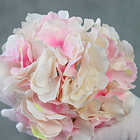 Искусственный цветок гортензия, розового цвета, 17 см. Цветы премиум-класса для интерьера, декора