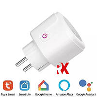 Розумна розетка Wi-Fi Tuya Smart WiFi 16А з дистанційним керуванням