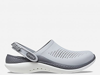 Мужские шлепанцы Кроксы Crocs Literide 360 Light Grey/Slate Grey Светло-серые M4/W6 (36-37)