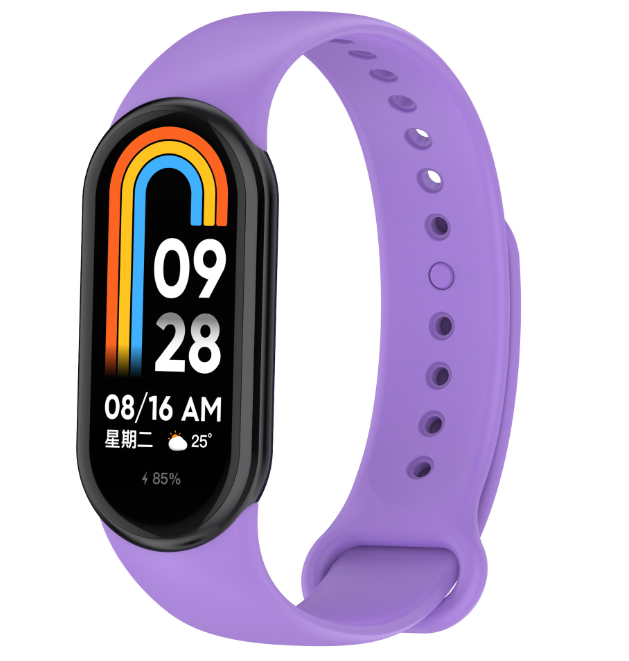 Ремінець CDK для Xiaomi Mi Smart Band 9 | Silicone Sport Band (015812) (viola)