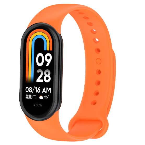 Ремінець CDK для Xiaomi Mi Smart Band 9 | Silicone Sport Band (015812) (orange)
