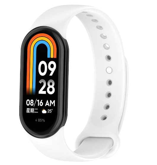 Ремінець CDK для Xiaomi Mi Smart Band 9 | Silicone Sport Band (015812) (white)