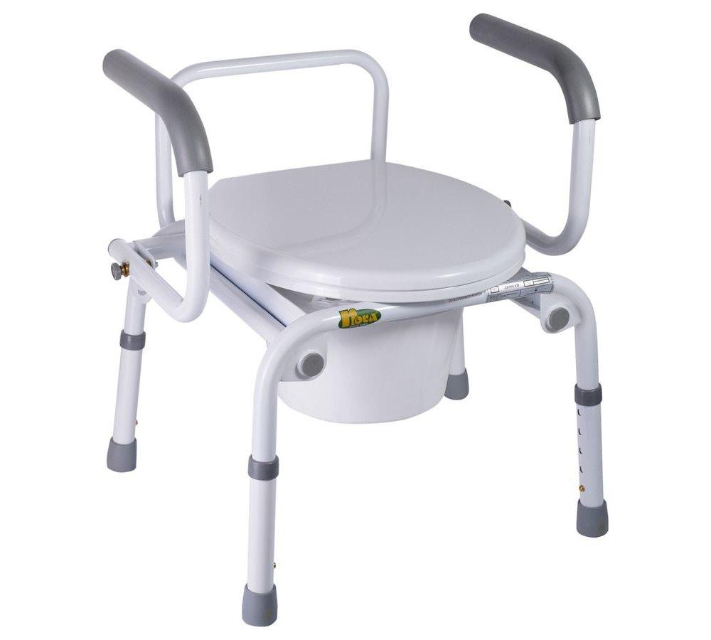 Крісло-туалет з відкидними підлокітниками, регульоване - Nova A8900AD
