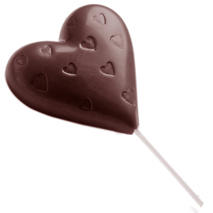 Форма для шоколаду полікарбонатна LOLLIPOP HEART Chocolate World (1480 CW), фото 1