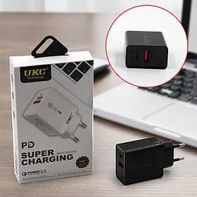 Адаптер Fast Charge 220v 18w PD 889 USB+type C