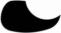 Панель-крапля для акустичної гітари PAXPHIL M20 ACOUSTIC GUITAR PICKGUARD (BLACK)