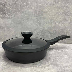 Сковорода алюмінієва з антипригарним покриттям d-24 см Lessner Black Pro New 88374-24