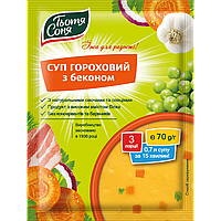 Суп гороховый с беконом "Тьотя Соня" пакет 70г