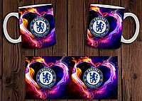 Чашка белая керамическая "ФК Челси" Chelsea FC Aurora