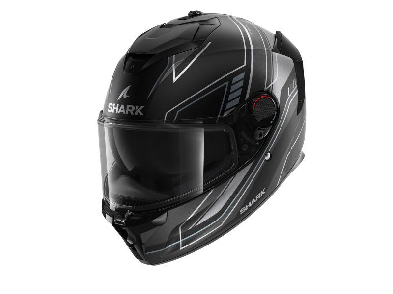 Мотошолом Shark Spartan GT PRO Toryan MAT чорно-сірий, фото 1