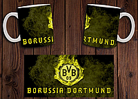 Чашка белая керамическая "ФК Боруссия Дортмунд" Borussia Dortmund BVB 09 Aurora