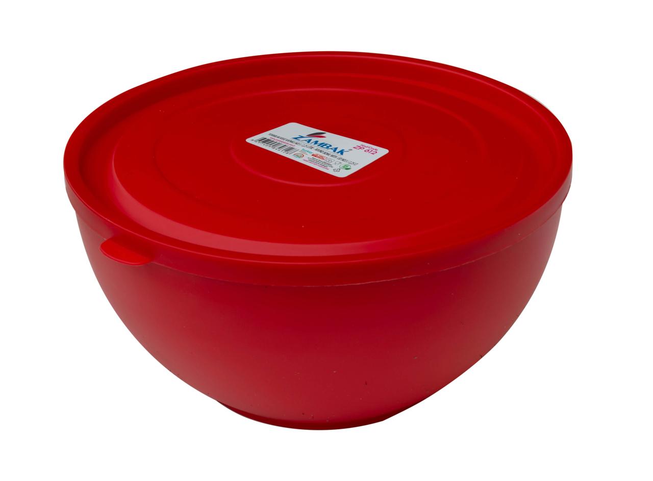 Миска з кришкою №3 2,25 літра ZP-612 Ø 19.5 см h=11 см (ZAMBAK plastik)