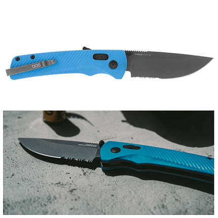 Ніж розкладний SOG Flash AT (Civic Cyan), фото 1