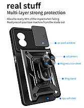 PC + TPU чохол Camshield armor для OPPO A1 / чорний, фото 4