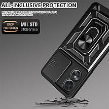 PC + TPU чохол Camshield armor для OPPO A1 / синій, фото 5