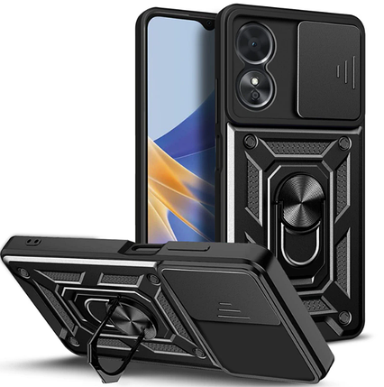 PC + TPU чохол Camshield armor для OPPO A1 / чорний, фото 1