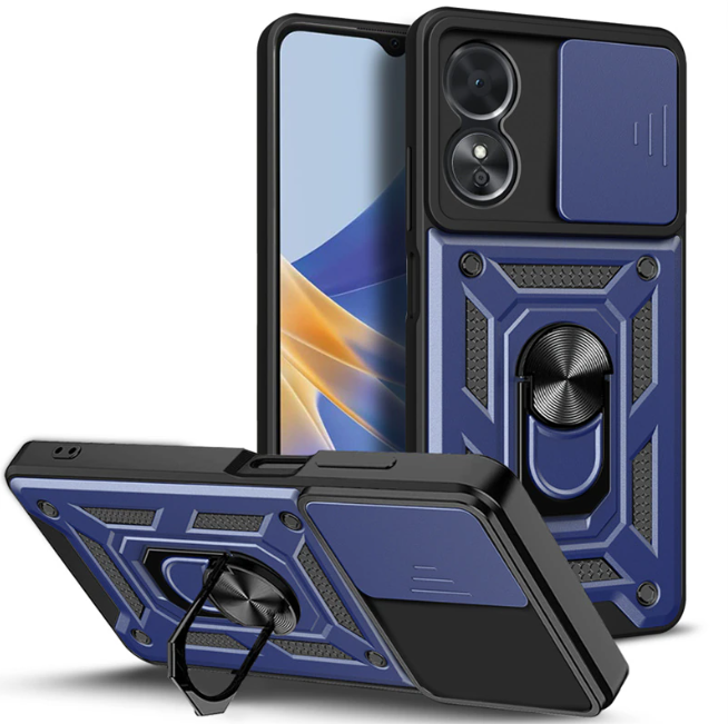 PC + TPU чохол Camshield armor для OPPO A1 / синій