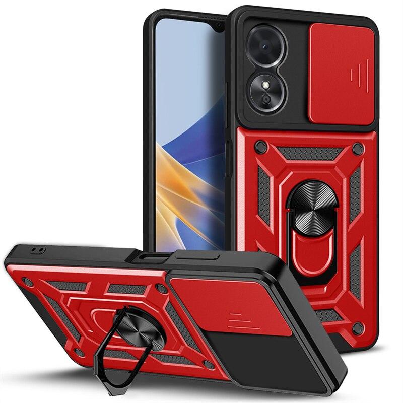 PC + TPU чохол Camshield armor для OPPO A1 / червоний
