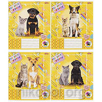 Зошит шкільний 12 аркушів лінія, серія "Найкращі друзі 3", білизна 100%