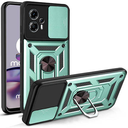 PC + TPU чохол Camshield Armor для Motorola G53 / зелений, фото 1