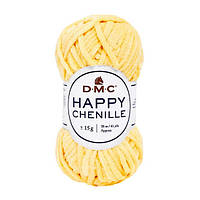 Пряжа плюшевая Happy Chenille Цвет: Желтый.