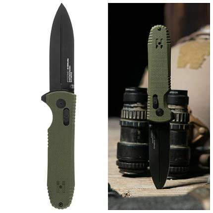 Ніж розкладний SOG Pentagon XR (OD Green), фото 1