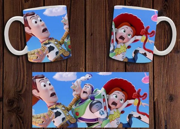Чашка біла керамічна "Історія іграшок" Toy story ABC, фото 1