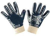 Neo Tools 97-630-8 Рукавички робочі, бавовна з повним нітриловим покриттям, р. 8