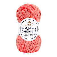 Пряжа плюшевая Happy Chenille Цвет: персиковый